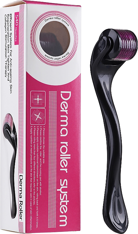 Derma Roller System multi funcion barba, Puntos Oscuros, Cicatrices, 0.5mm