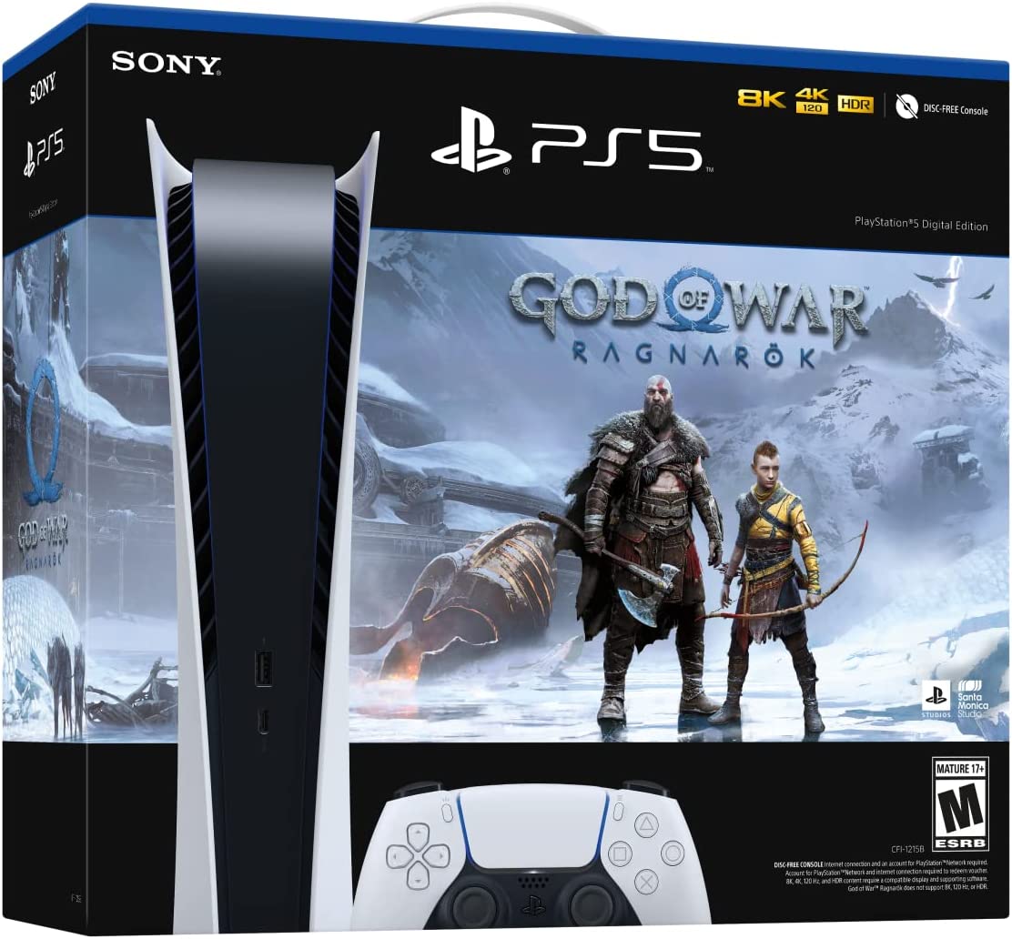 Playstation 5 Digital + God of War Ragnarok Versión Internacional - Internaciona
