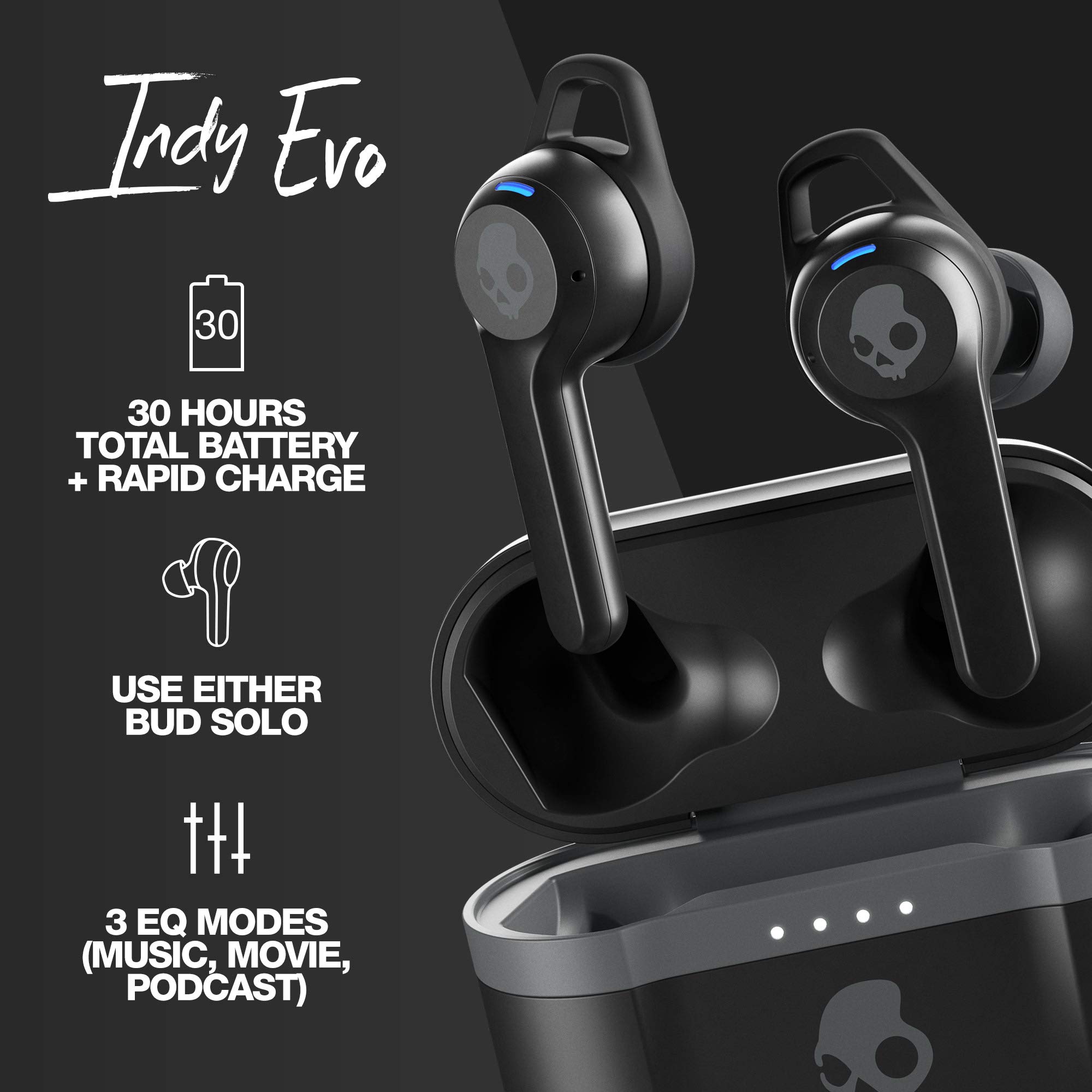 3 pares Audifonos skullcandy Indy Evo en oferta inalámbricos