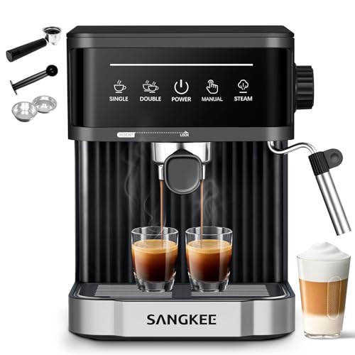 Cafetera Espresso y Cappuccino con Espumador de Leche, Pantalla Táctil Máquina d