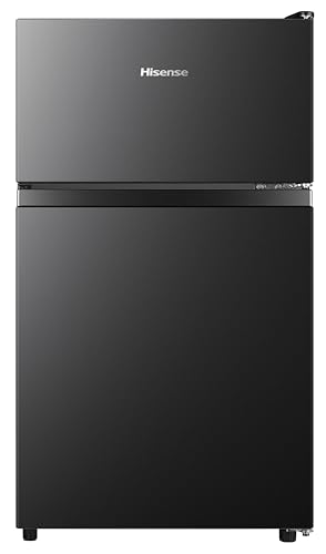 Hisense RT31D6ABX1 Frigobar Doble Puerta 3.1 pies cubicos (87 litros), color Neg