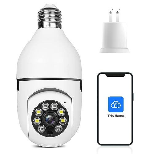 EASYTAO Q09 Foco con Camara de Seguridad WiFi, 2MP Camara de Foco, iCSee O Tris