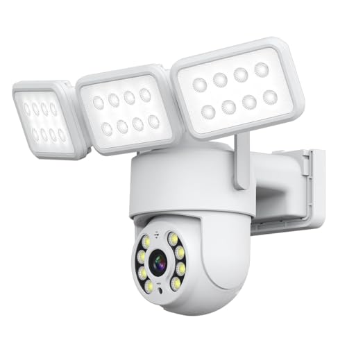 EASYTAO Q35 Cámara de Seguridad Exteriores con Reflectores LED 2.5K 4MP, 2000 Lu