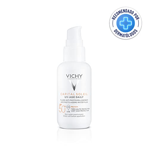 Vichy Capital Soleil UV-Age Daily - Protector Solar Facial, Fluido Anti Edad con