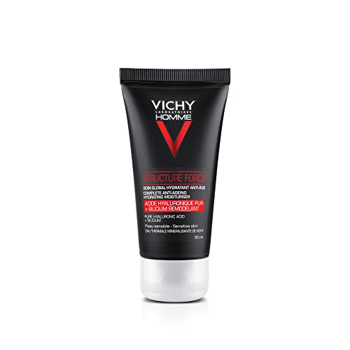 Vichy Homme Structure Force - Hidratante facial para hombres con Ácido Hialuróni