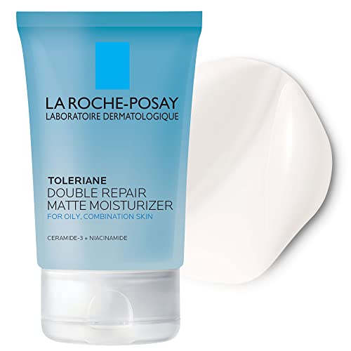 La Roche-Posay - Crema hidratante facial mate de doble reparación Toleriane, hum