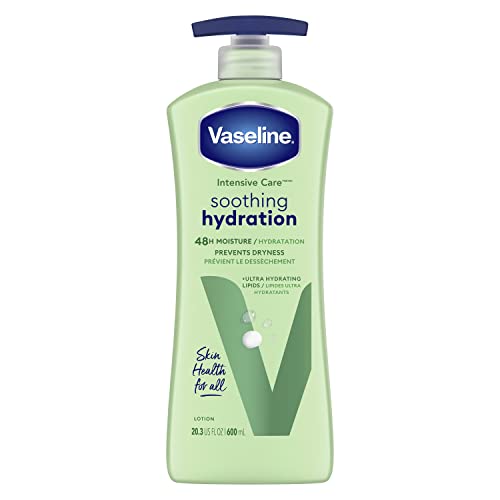 Vaseline Intensive Care Aloe Soothing Hydration 600 ML, 1.755 pounds, 600 milili