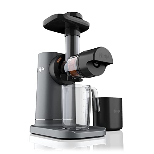 Ninja JC151 NeverClog Exprimidor de prensa en frío, potente exprimidor lento con