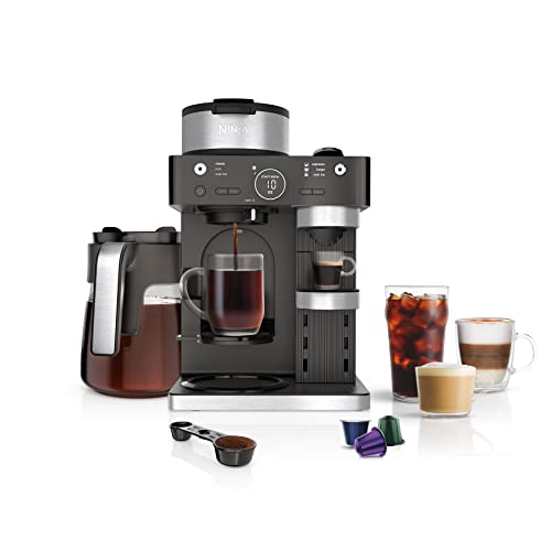 Ninja CFN601 Espresso & Coffee Barista System, Single-Serve Coffee & Nespresso C