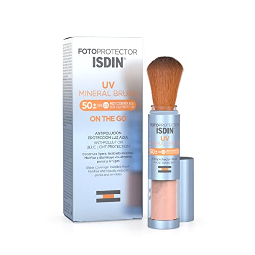 ISDIN Fotoprotector Uv Mineral Brush Spf 50+, Protector Solar Facial De Uso Diar