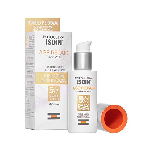 ISDIN FotoUltra Age Repair Fusion Water SPF 50, Protector Solar Facial de fase a
