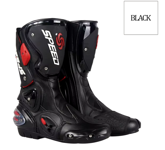 Botas Speed para motociclistas color negro