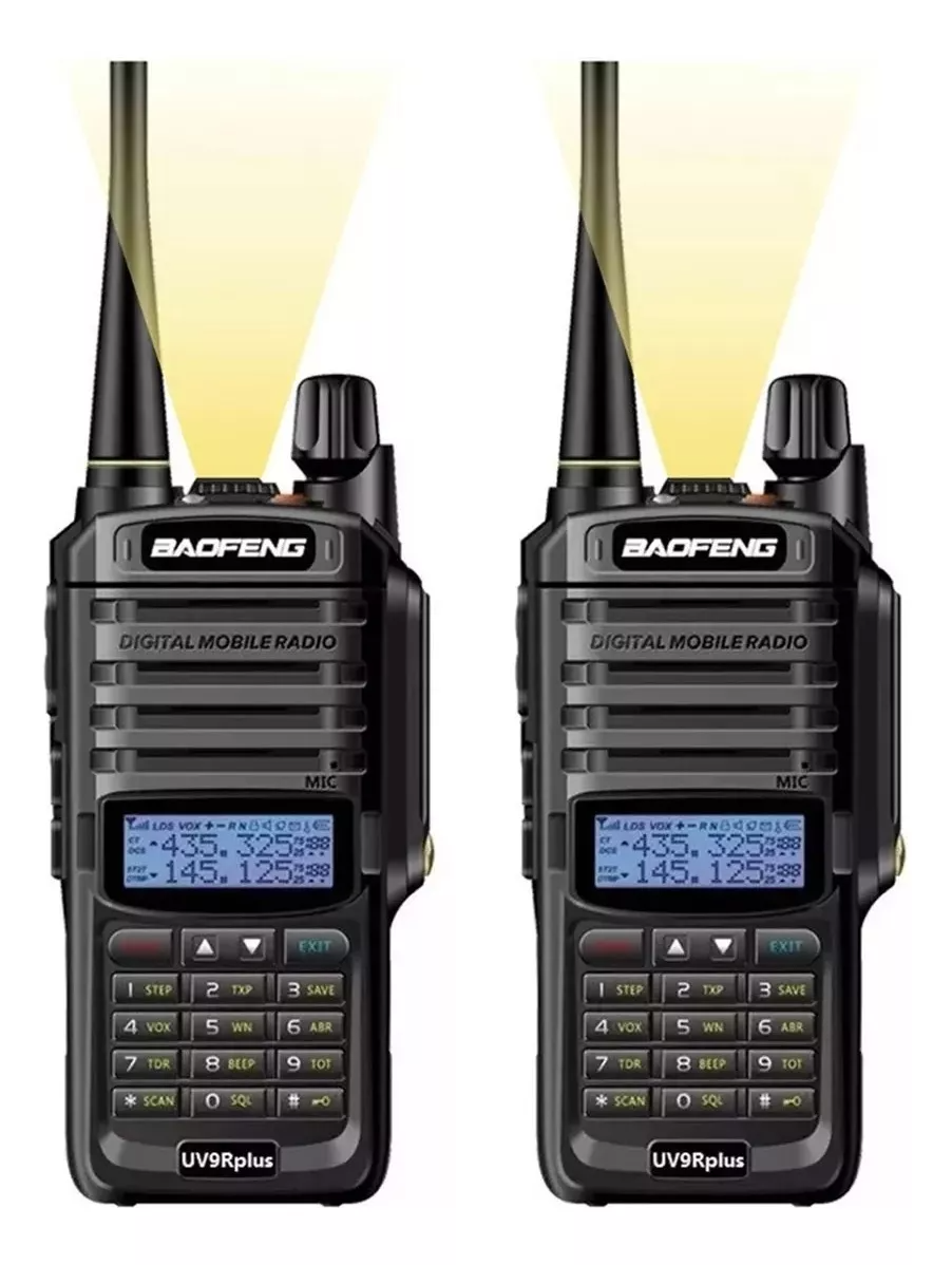 2 Baofeng Radios Uv9r Plus Uhf Con Manos Libres Profesional Bandas de frecuencia