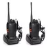Kit 2 Radios De Comunicación Portátil 2 Vías + Manos Libres