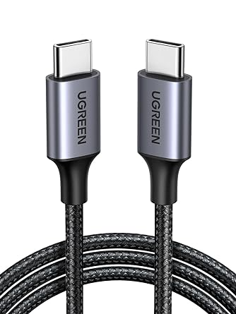 UGREEN Cable USB C a USB C 0.5M, 60W PD Carga Rápida 20V 3A, Cargador USB Tipo C