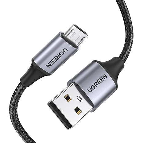 UGREEN Cable USB Micro Nylon Trenzado Rápido Cargador Compatible con Galaxy S7 S