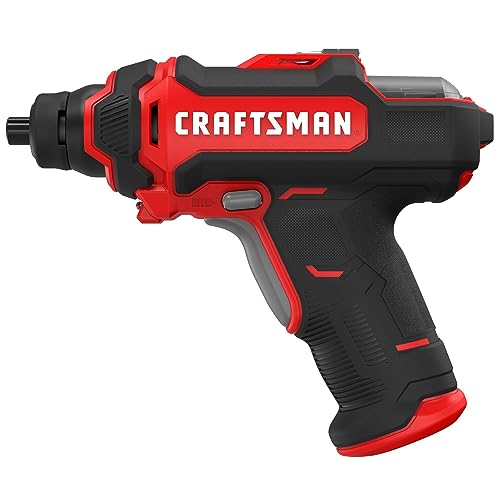 CRAFTSMAN - Atornillador sin cable de 4 V con cargador y puntas de atornillar in