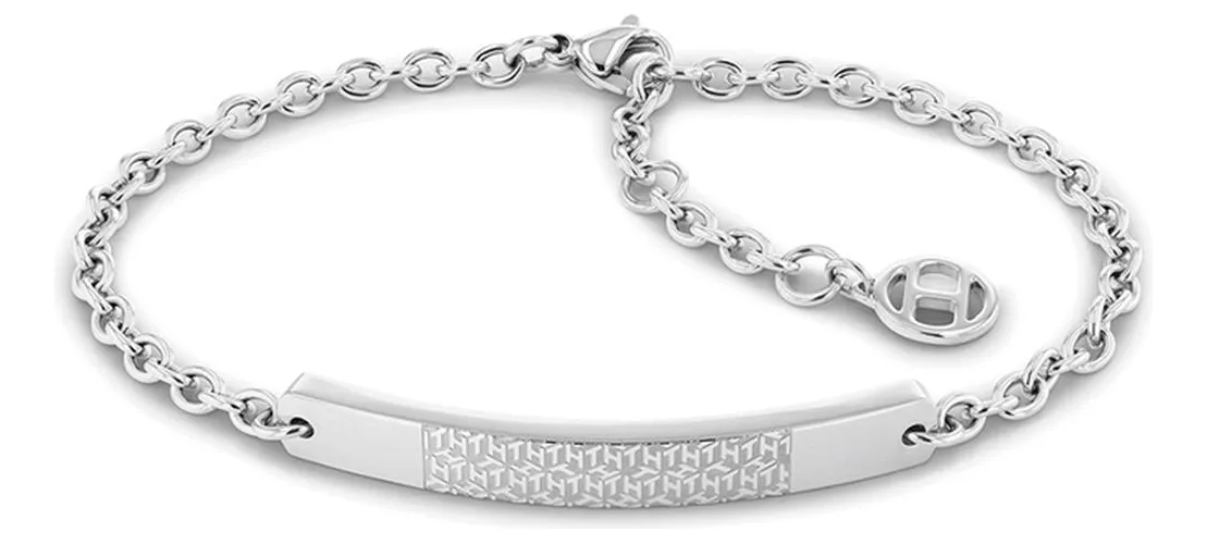 Pulsera Tommy Hilfiger Mujer Rectangular Block Plateado 2780642