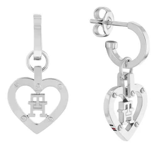 Aretes Colgantes Tommy Hilfiger Acero Inoxidable 2 Pz
