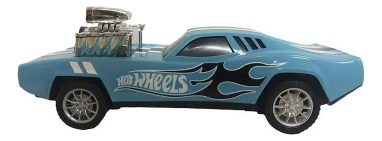 Hot Wheels Vehiculo Speedy Machine Friccion 22 Cm Int 96700 Personaje Celeste
