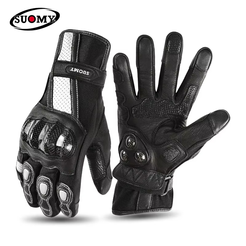 Guantes SUOMY NEGRO Y BLANCO