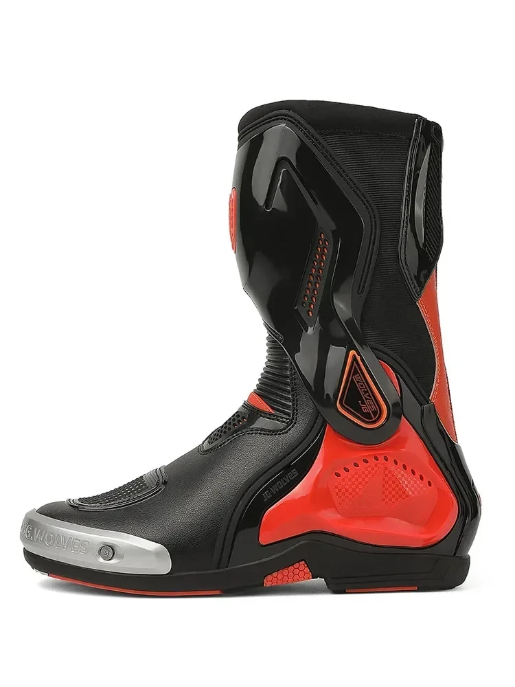 Botas JG WOLVES color negro con naranja