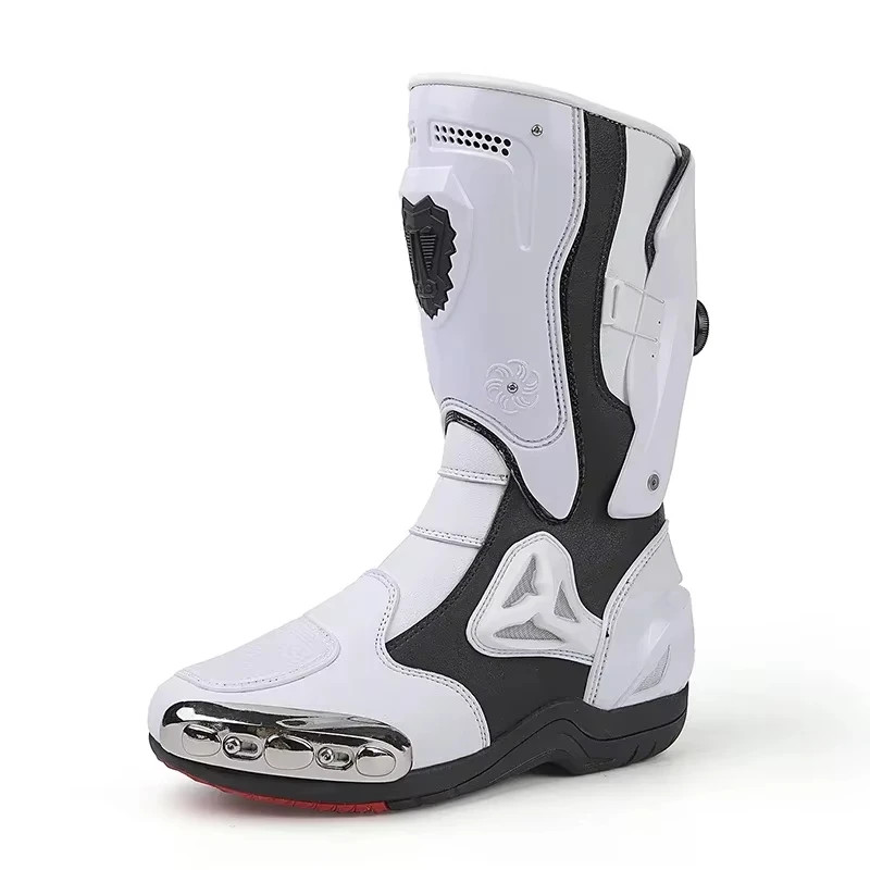 Botas Racing JG Wolves para hombres y mujeres BLANCO Y NEGRO