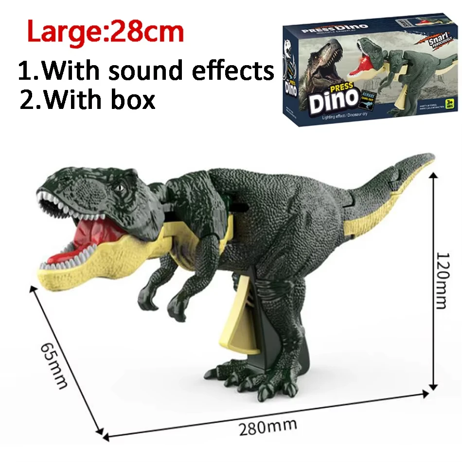 dinosaurio t-rex modelo de simulación de mordida