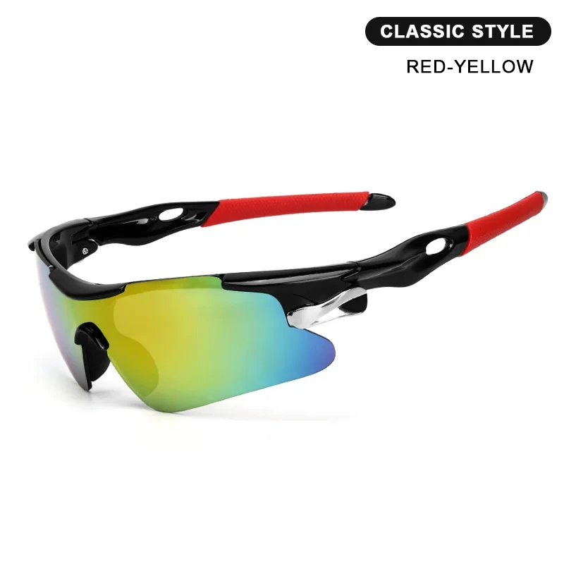 Gafas de sol deportivas RIDERACE para hombre COLOR ROJO AMARILLO