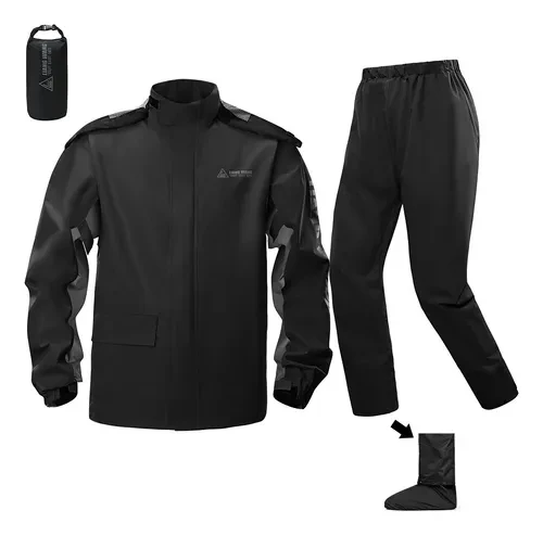 Impermeable De Seguridad Reflectante Con Capucha