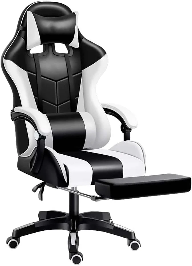KITUL Silla Gamer Reclinable con Reposa Pies