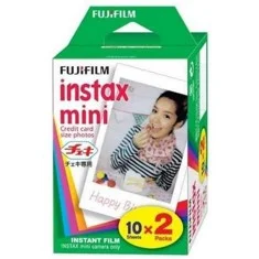 Pack 2 cartuchos - carga fujifilm 10 fotos instax mini