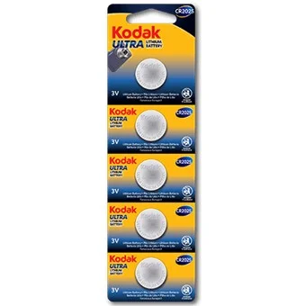 Blister pilas kodak boton litio ultra cr 2025 blister carton perforado - 5 pilas