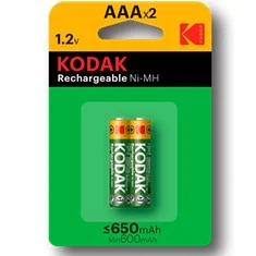 Blister pilas kodak recargables ni - mh aaa lr3 650mah - blister 2 pilas
