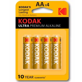Blister pilas kodak alcalina ultra aa lr6 - blister 4 pilas