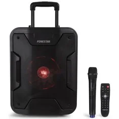 Altavoz portatil fonestar california 200w - jack - auxiliar - funcion karaoke - bluetooth - usb - mp3 - radio fm - microfono