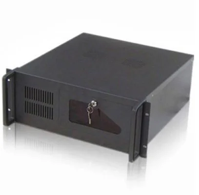 Caja servidor tooq rack 19 pulgadas 4u 406 negra sin fuente ventana transparente