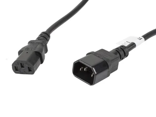 Cable alargador lanberg alimentacion cpu iec320 c13 h - iec320 c14 m vde 5m