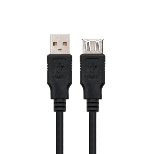 Cable usb tipo a 2.0 a usb tipo a 2.0 nanocable 3m negro macho - hembra