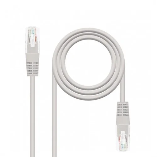 Cable red nanocable latiguillo rj45 utp cat6 5m gris