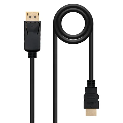 Cable conversor displayport a hdmi nanocable 50cm - macho - macho - negro