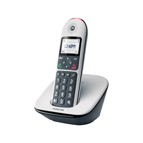 Telefono inalambrico dect digital motorola cd5001 blanco - pantalla retroiluminada - teclas grandes