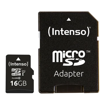 Tarjeta memoria micro sd intenso 16gb uhs - i cl10 + adaptador sd