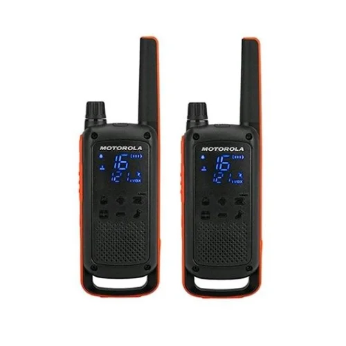 Walkie talkie motorola tlkr - t82 negro packs 2 pmr446 - 10km - 16 canales - clip cinturon