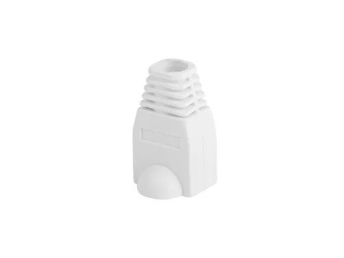 Funda protectora lanberg plb - 1000 - w para conector rj45 pack de 100 unidades blanco