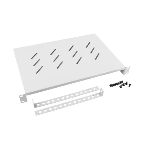 Bandeja fija lanberg 1u 483x300 mm hasta 25kg de 19 pulgadas gris