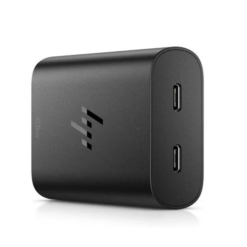 Cargador hp de portátil usb - c 65w dos puertos usb - c