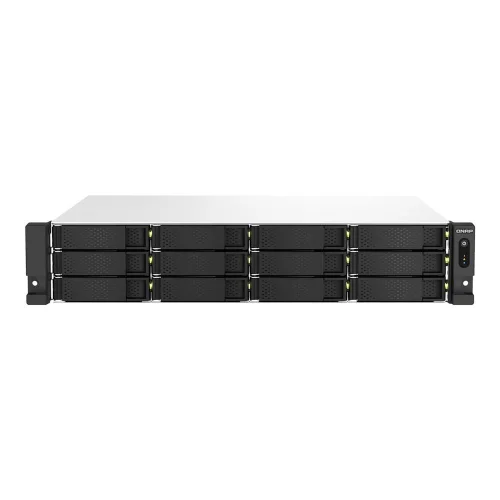 Servidor nas qnap ts - 1264u - rp - 8g 12 bahias 2u rack 8gb gigabit ethernet