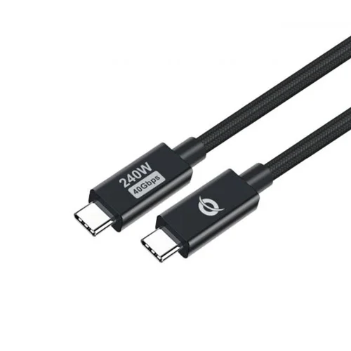 Cable usb - c conceptronic macho - macho 2m usb 4.0 gen 3 240w 48v 5a 40gbps e - mark