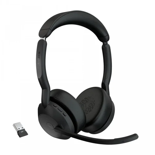 Auriculares jabra evolve2 55 ms stereo inalambrico negro